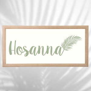 Hosanna Palme SVG, Palmsonntag, Ostern svg, Er ist auferstanden, Jesus, Auferstehung, Palmenblatt svg