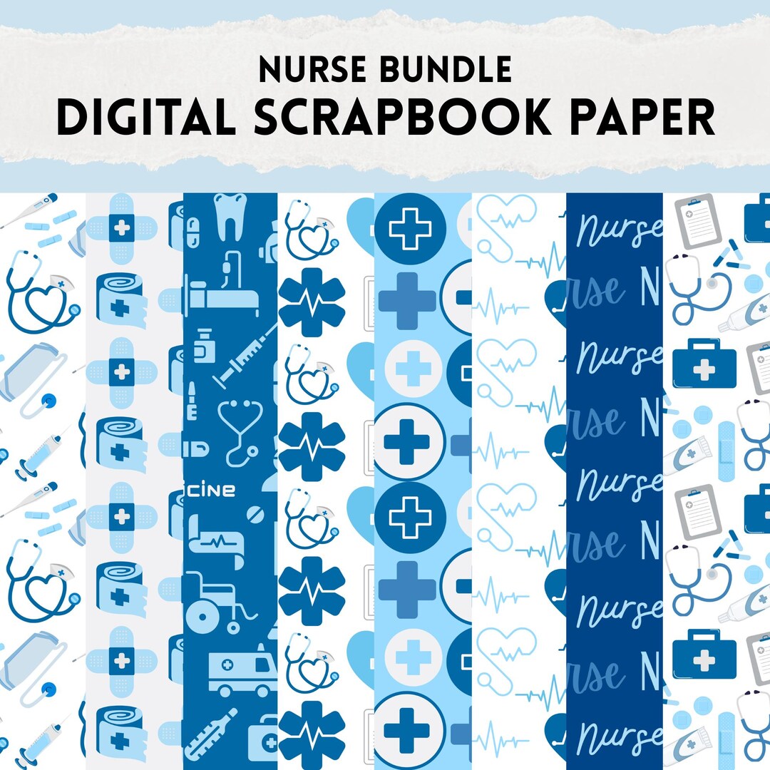 Nures Pattern Paper Digital Scrapbook Paper, Digital Paper, Printable Paper, Patterned ...