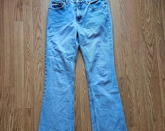 Y2K L.E.I Low Rise Bootcut Jeans - Vintage 2000s, Light Wash Denim, Indie Sleaze, Grunge, Casual, Y2K Pants - Size 4