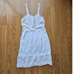 chinese dress ladies (S) 60s Vanity Fair Cream Slip Dress main image 1