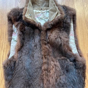 Vintage Fur Vest - Etsy
