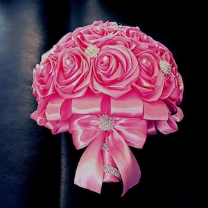 Pink quinceañera bouquet