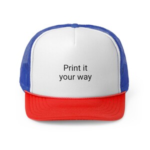 Trucker Caps - July4th American Unity USA Patriotic Hat, Independence Day Headwear, Red White Blue Baseball Cap, American Flag Truckers Hat,