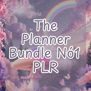 10-in-1 Digital Planner Bundle -PLR/MRR - Editable Canva Templates, Personal Use , Commercial Use, Undated Planners, Chibi customisable gift