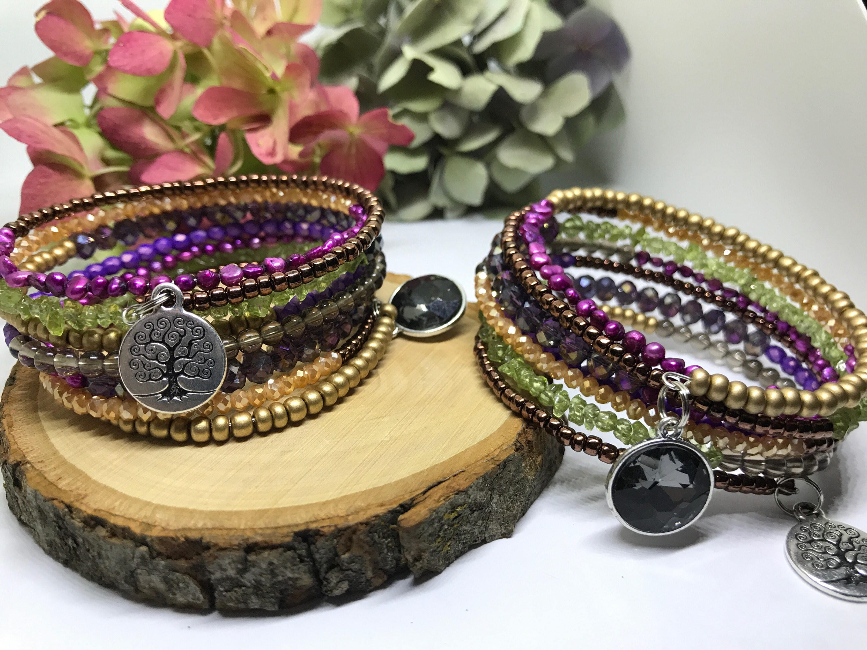 Download Bestie Bracelet-Memory Wire Boho bracelet Wrap bracelet | Etsy