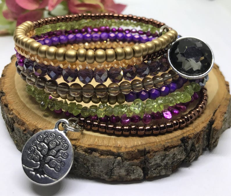 Download Bestie Bracelet-Memory Wire Boho bracelet Wrap bracelet | Etsy