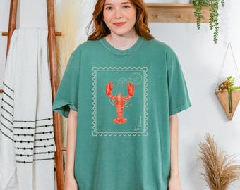 French Lobster Graphic Tee: Comfort Colors Coastal T-Shirt