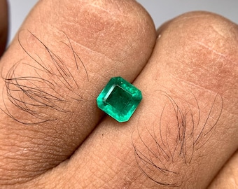 Natural Zambian Emerald – 1.11 Carats (Square Cut)