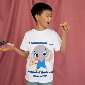 Kinder T-Shirt Elefant Zurück zu Schult-Shirt, Unisex Schultag Outfit, süßes Tier T-Shirt, lustiges Lehrer Geschenk, Kinder bereit für die Schule, Elefant