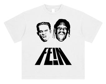 Travis Scott " Fein " Heavy White T Shirt