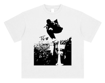 Travis Scott " Live At Frauenfeld 17 " Heavy White T Shirt