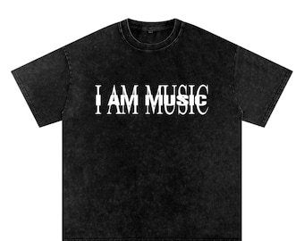 Playboi Carti " I AM MUSIC " Oversize Wasehd Graphic Tee