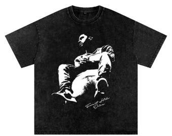 J Cole " 2014 Forest Hill Drive " Oversize Washed Graphic T Shirt
