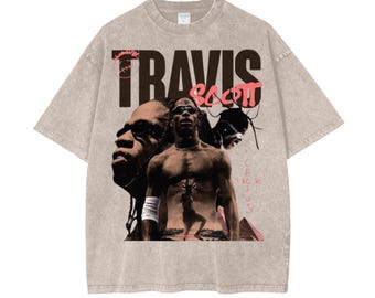 Travis Scott " Utopia Era " Oversize Washed Graphic T Shirt