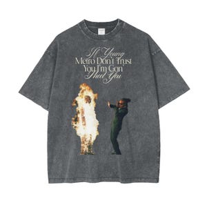 Metro Boomin &quot; Heroes & Villains &quot; Oversize Washed Graphic T Shirt