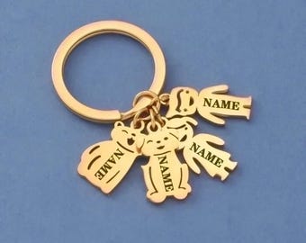 Personalized family keychain – with engraving