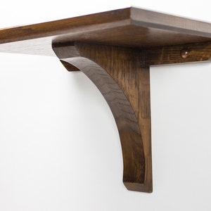 Craftsman Style Pedestal Wall Sconce Shelf