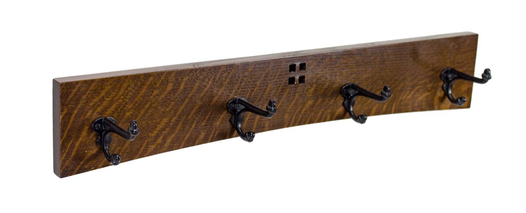 Mission Style 24 Inch 4 Cast Iron Hook Coat Rack - Etsy