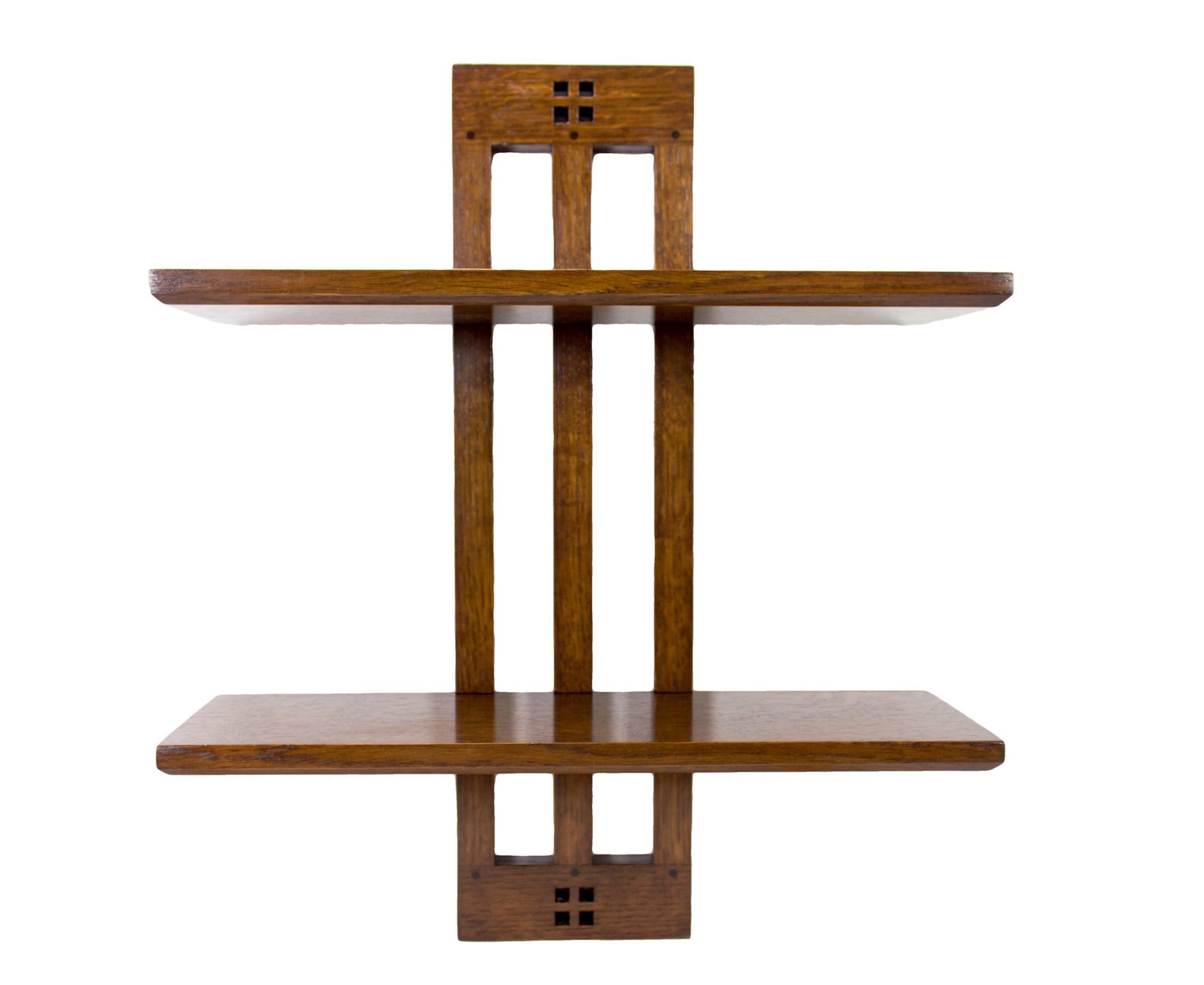 Mission Style Two Tier Floating Wall Shelf | Etsy