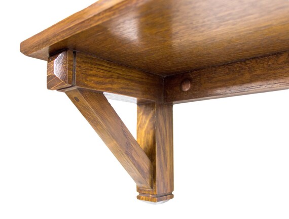 Classic Craftsman Style Wall Shelf Etsy