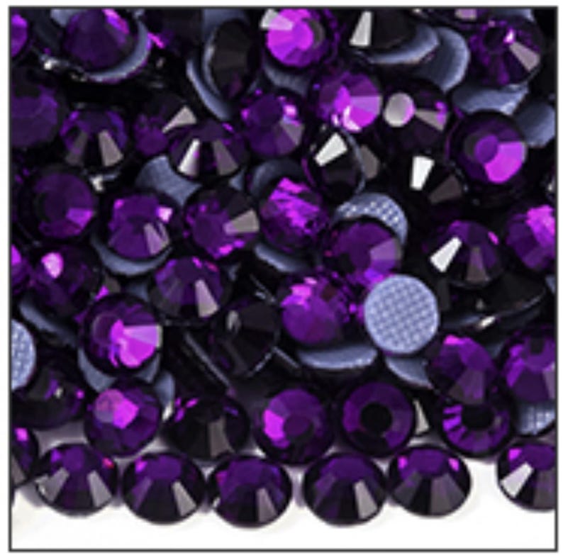 1440/1200/288PC HOTFIX Iron On Rhinestones CRYSTAL AAAA Grade quality, Perfectly Cut, Maximum Sparkle Violet