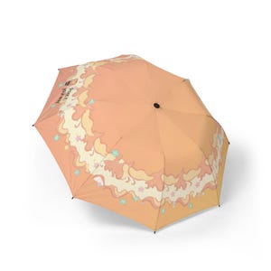 Paraguas plegable Sunny Vibes / Toldo portátil colorido / Accesorio para lluvia o sol / Perfecto para festivales, regalos y uso diario