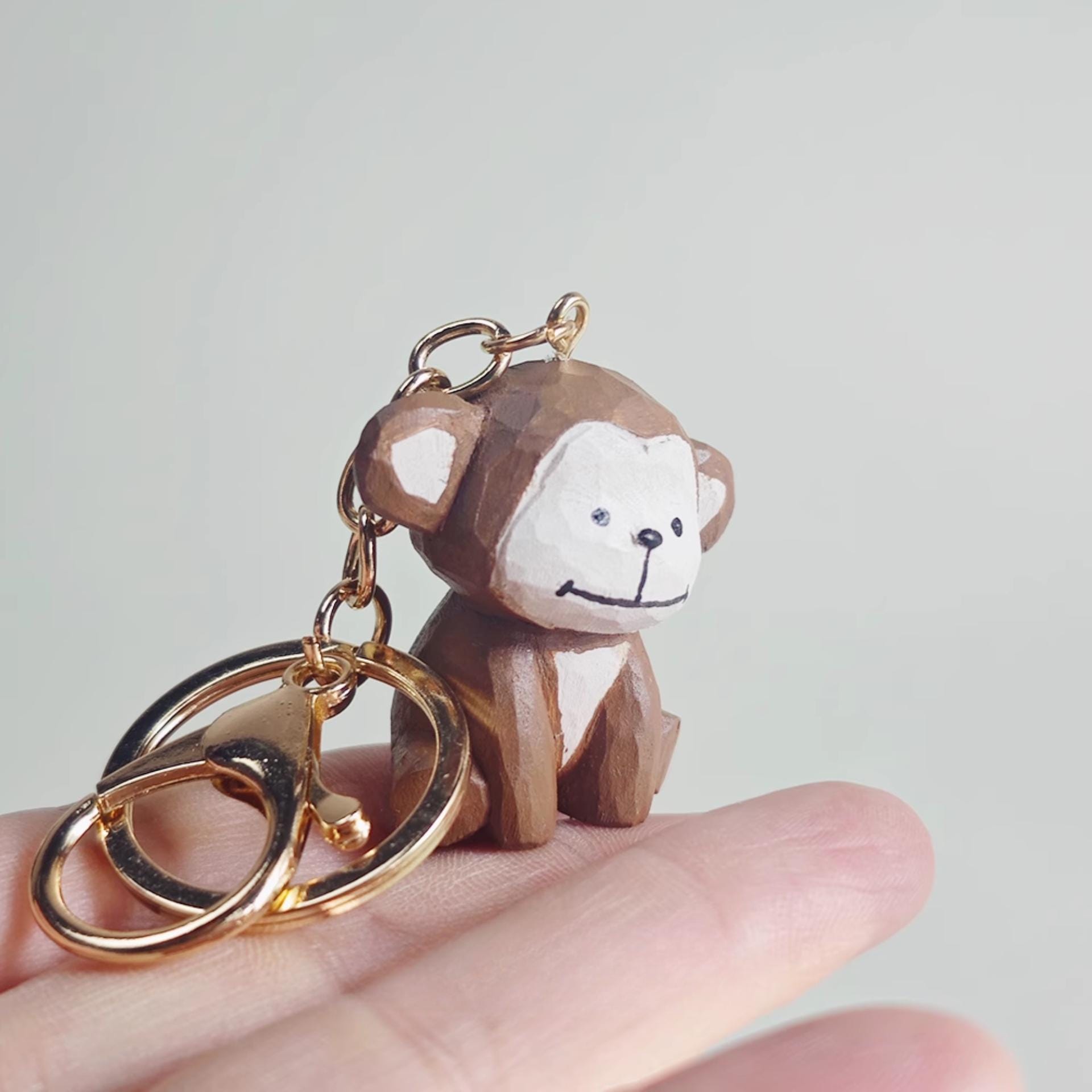 Monkey Keychain, Teacher Gift, Bag Charm, Purse Charm, Birthday Gift ...