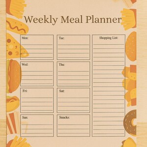 Wekelijkse maaltijdplanner