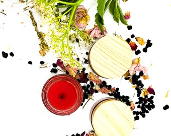 Elderberry Rose Lip & Cheek Tint ~ organic natural herbal makeup