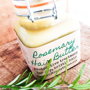 Rosemary Hair Butter ~ Shea & Coconut Oil Treatment for Dry Hair