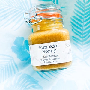 Pumpkin Honey Face Masque + Organic + Enzyme-rich + Clarifying + Pore Cleansing