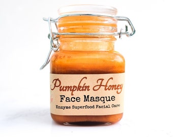 Pumpkin Honey Face Masque + Organic + Enzyme-rich + Clarifying + Pore Cleansing