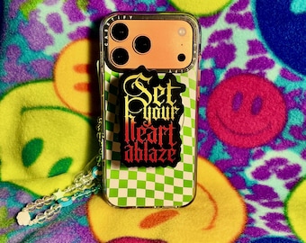 Set Your Heart Ablaze Mag Safe Acrylic Rengoku Demon Slayer Hashira Design Phone Grips