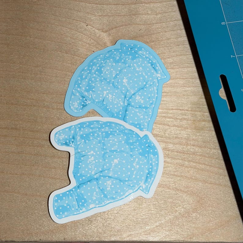 West End Girl Lily Allen Puffer Jacket Sticker inspired by album cover image 2