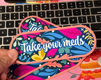 Take Your Meds Bookmark, medicine reminder