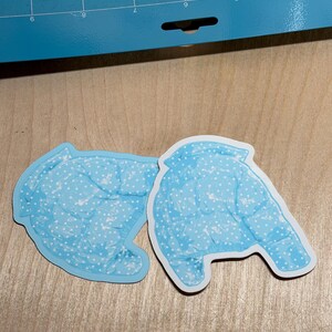 West End Girl Lily Allen Puffer Jacket Sticker inspired by album cover image 5