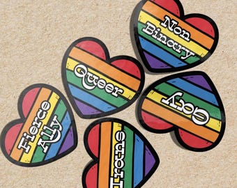 Rainbow Sticker LGBTQ Ally Sticker Queer Sticker Pride Month