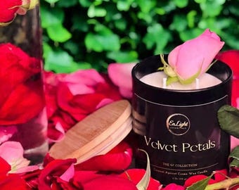 Velvet Petals | Coconut Apricot Creme Wax Candle