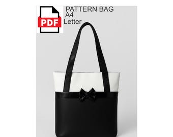 Tote Bag Sewing Pattern PDF •  A4 & Letter Format • DIY Purse Pattern | Intermediate to Advanced Sewing Pattern