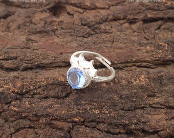 Tanzanite Boho Ring 925 Sterling Silver December Birthstone Jewelry