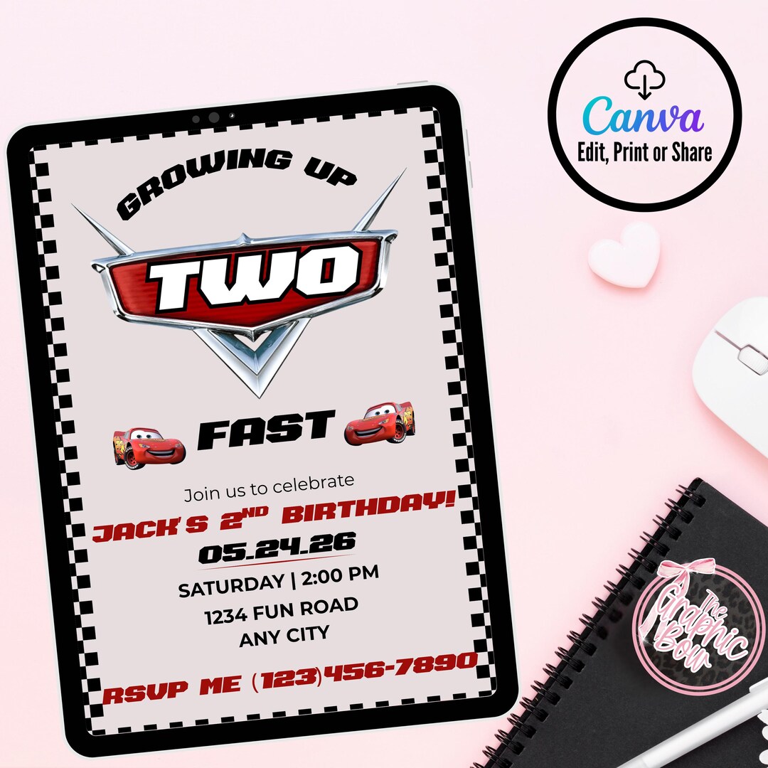 Second Birthday Party Invitation - Etsy