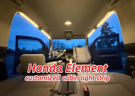 Honda Element customized cabin LED light strip - Warm White, Plug n Play cabin light upgrade
