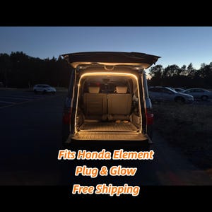 Honda Element LED Trunk Light Upgrade | Slim Warm White Strip | Easy Install | Camping & Pets | 35USD Free Shipping + Sticker of your choice