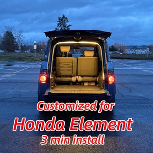 Honda Element Customized LED Trunk Light(Gen2) Upgrade: Beginner friendly, 3min quick install, Plug n Play