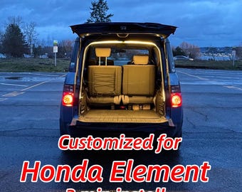 Honda Element Customized LED Trunk Light(Gen2) Upgrade: Beginner friendly, 3min quick install, Plug n Play