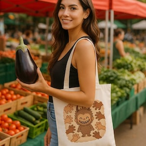 Labubu Gimme Tote Bag – Cute Fuzzy Monster Shopper | Kawaii Plush Collector Classic Tote Bag
