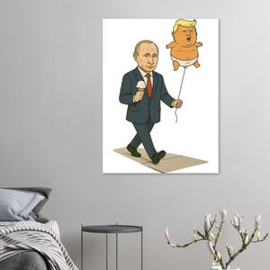 Strings Attached – Funny Anti-Trump Wall Art • Classic Matte Paper Poster