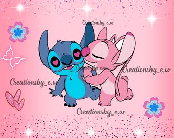 Emballage pour gobelet Stitch and Angel de 20 oz