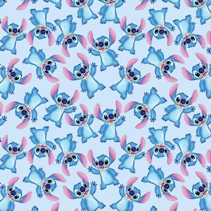 Niedliche Stich Cartoon Stil 100% Reiner Baumwollstoff Benutzerdefinierte DIY Stoff von der halben Hof