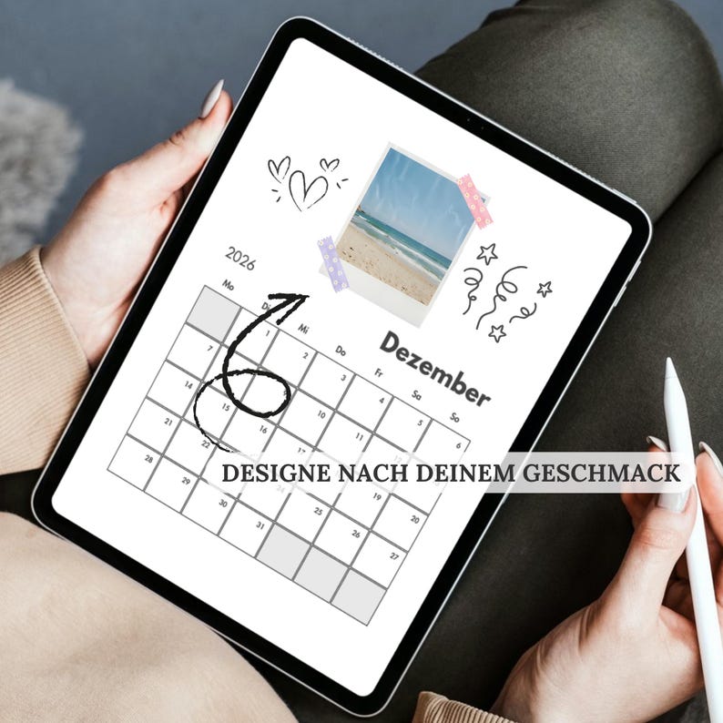 Kalender 2026 Zum Ausdrucken Und Selbst Gestalten, Monatsübersicht Grau
